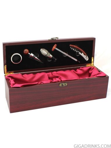 Wine box with 5 tools