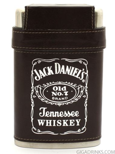 Jack Daniels canteen with 3 cups - brown