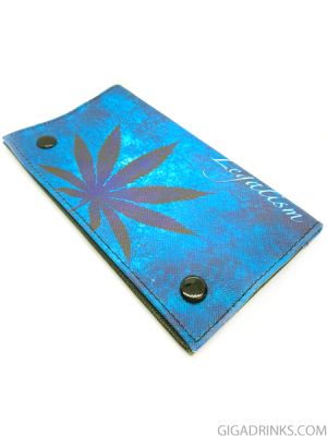 Tabacco Wallet "Blue Leaf"