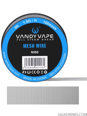 Vandy vape Ni80 Mesh Wire 100mesh 5ft